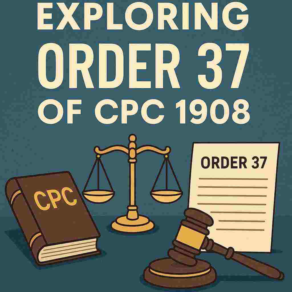 Exploring Order 37 of CPC 1908