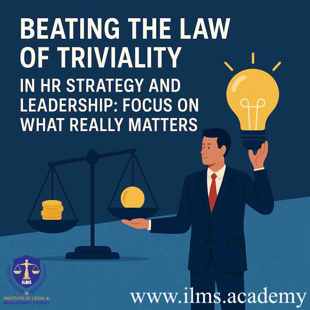 Beating the Law of Triviality in HR Strategy and Leadership: Focus on What Really Matters