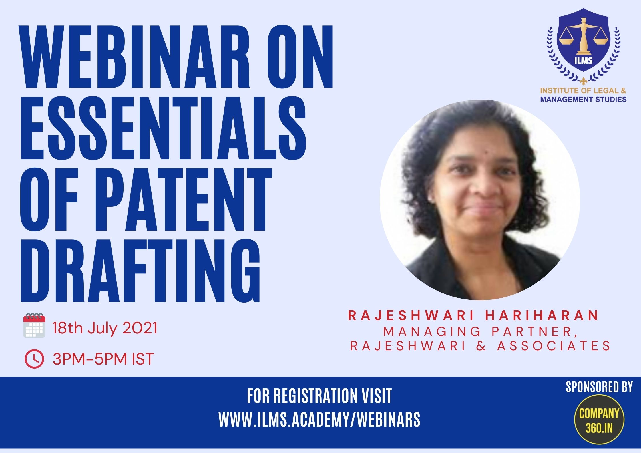 ILMS webinar on P atent drafting